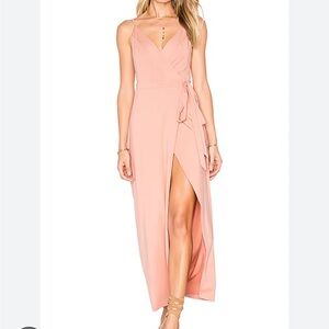 Wyldr Wrap Over Dress Size Small in Blush!